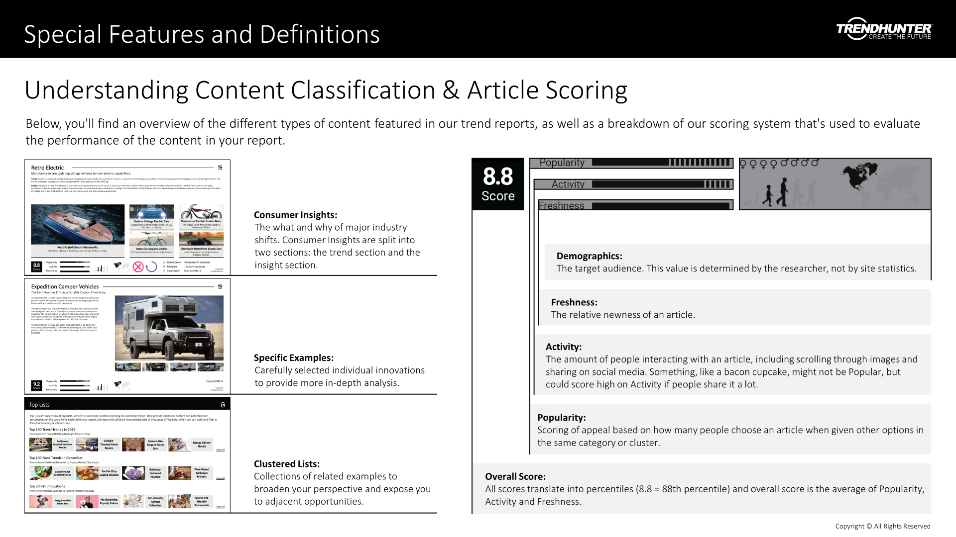 Image Slide: Special Features and Definitions
