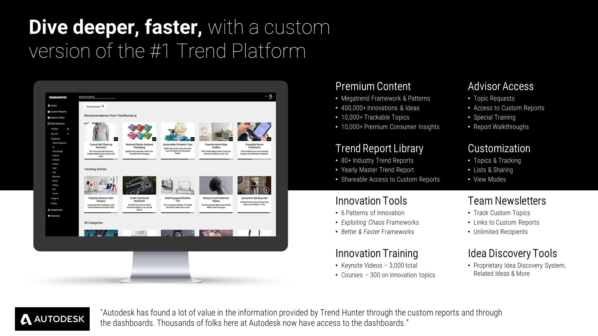Image Slide: Custom Trend Dashboards